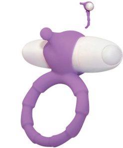 Silicone vibrating cock ring