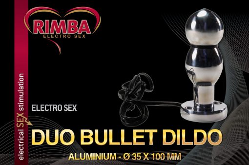 Electro Sex Dildo dubbele kogel, bi-polair (100 mm) #7877