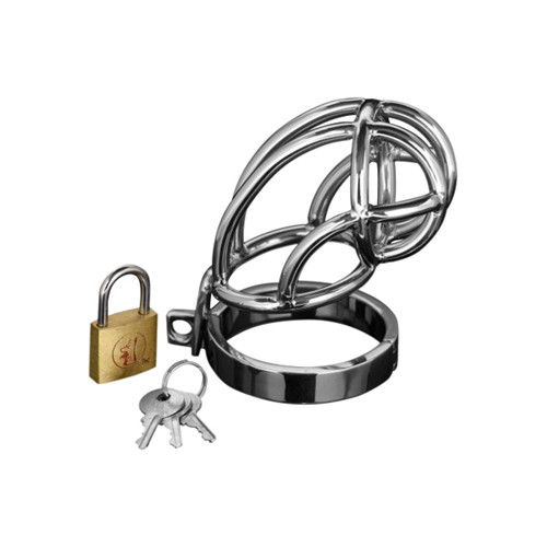 Captus STAINLESS STEEL Locking Chastity Cage